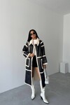 Furry Long Leather Coat