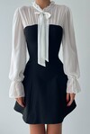 Laval Tie Collar Dress