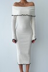 Mia Madonna Collar Knitwear Dress