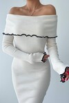 Mia Madonna Collar Knitwear Dress