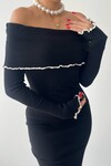 Mia Madonna Collar Knitwear Dress