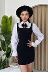 Penny Collar Brooch Mini Dress