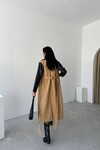 Renzo Camel Trench Coat