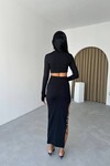 The Hate Detailed Slit Dress