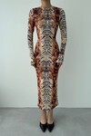 Vannes Patterned Long Dress