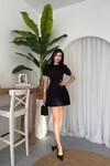 Alka İncili Fiyonk Detay Elbise