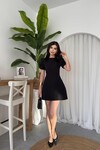 Alka İncili Fiyonk Detay Elbise