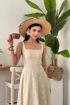Cuper Flower Detailed Dress