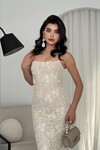 Lande İp Askılı Elbise