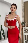Ming Flower Detailed Dress