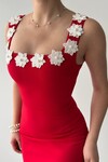 Ming Flower Detailed Dress