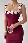 Ming Flower Detailed Dress