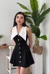 Ness Düğmeli Elbise
