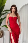 Stor Gül Detaylı Elbise