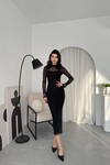 Vedo Çiçek Detaylı Elbise