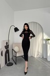 Vedo Çiçek Detaylı Elbise