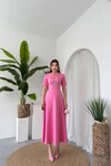Wera Stoned Bow Detailed Dress