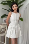 Yema Düğme Detaylı Elbise