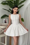 Yema Button Detailed Dress