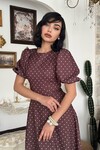Agle Balloon Sleeve Dress