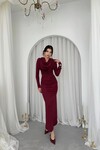 Crimson Drape Elbise
