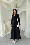Fari Düğme Detaylı Elbise