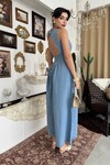Jere Denim Dress with Backless Detail