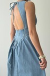 Jere Denim Dress with Backless Detail