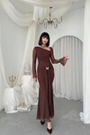 Vesso Broş Detaylı Elbise